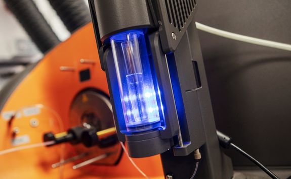 A close-up of equipment in our Flow Cytometry lab.